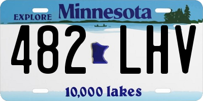MN license plate 482LHV