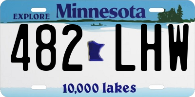 MN license plate 482LHW