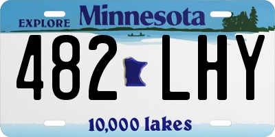 MN license plate 482LHY