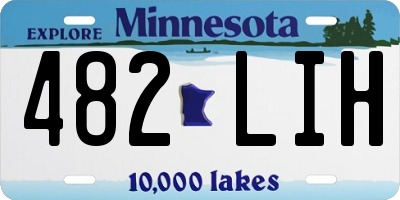 MN license plate 482LIH