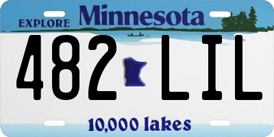 MN license plate 482LIL