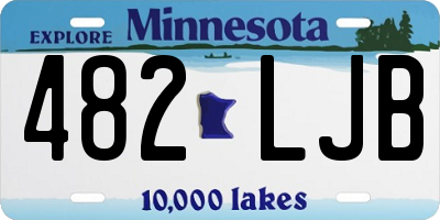 MN license plate 482LJB
