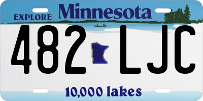 MN license plate 482LJC