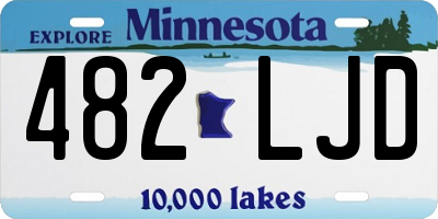 MN license plate 482LJD