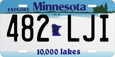 MN license plate 482LJI
