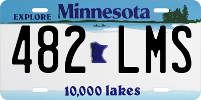 MN license plate 482LMS