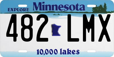 MN license plate 482LMX