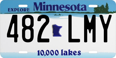 MN license plate 482LMY