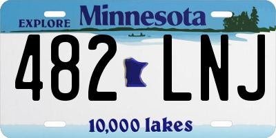 MN license plate 482LNJ