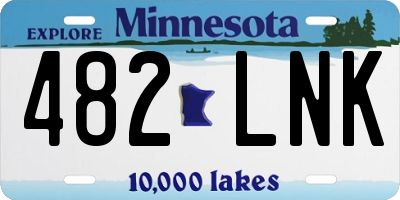 MN license plate 482LNK