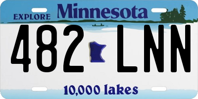 MN license plate 482LNN