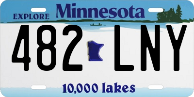MN license plate 482LNY