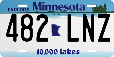 MN license plate 482LNZ