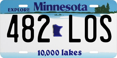 MN license plate 482LOS