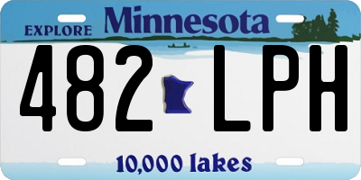 MN license plate 482LPH
