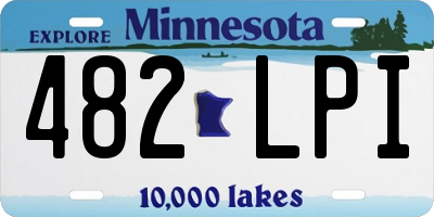 MN license plate 482LPI