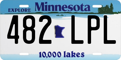 MN license plate 482LPL