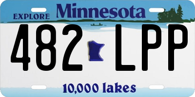 MN license plate 482LPP