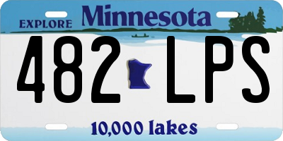 MN license plate 482LPS
