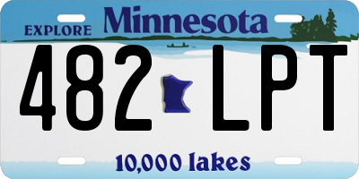 MN license plate 482LPT