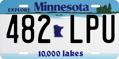 MN license plate 482LPU