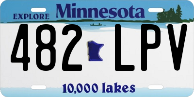 MN license plate 482LPV