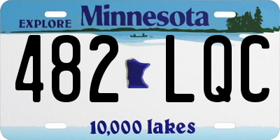 MN license plate 482LQC