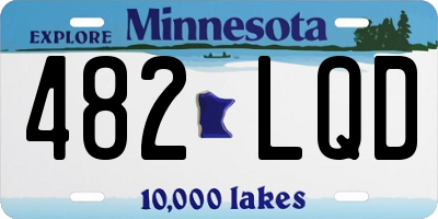 MN license plate 482LQD