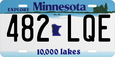 MN license plate 482LQE
