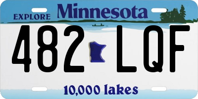 MN license plate 482LQF