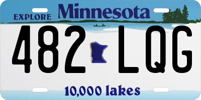 MN license plate 482LQG