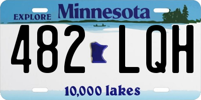 MN license plate 482LQH