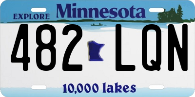 MN license plate 482LQN