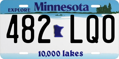 MN license plate 482LQO