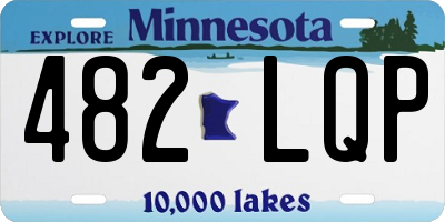 MN license plate 482LQP