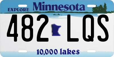 MN license plate 482LQS