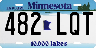 MN license plate 482LQT