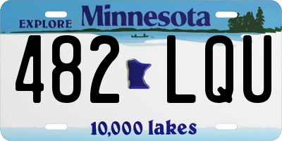 MN license plate 482LQU