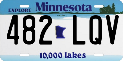 MN license plate 482LQV