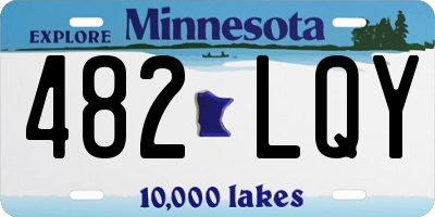 MN license plate 482LQY