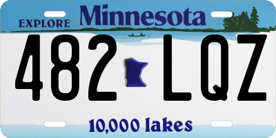 MN license plate 482LQZ