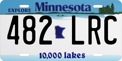 MN license plate 482LRC