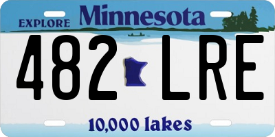 MN license plate 482LRE