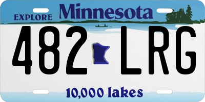 MN license plate 482LRG