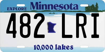 MN license plate 482LRI