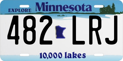 MN license plate 482LRJ