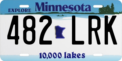 MN license plate 482LRK