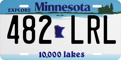 MN license plate 482LRL