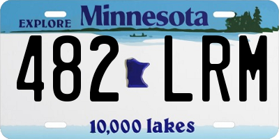 MN license plate 482LRM