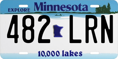 MN license plate 482LRN
